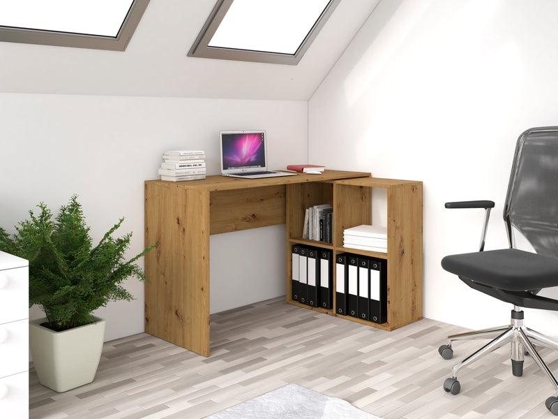 Desk With Shelves