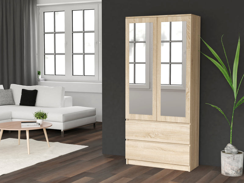 SS-90 Malwa Mirror Wardrobe