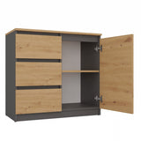 1 Door 3 Drawer Sideboard