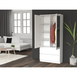 SS-90 Malwa Mirror Wardrobe