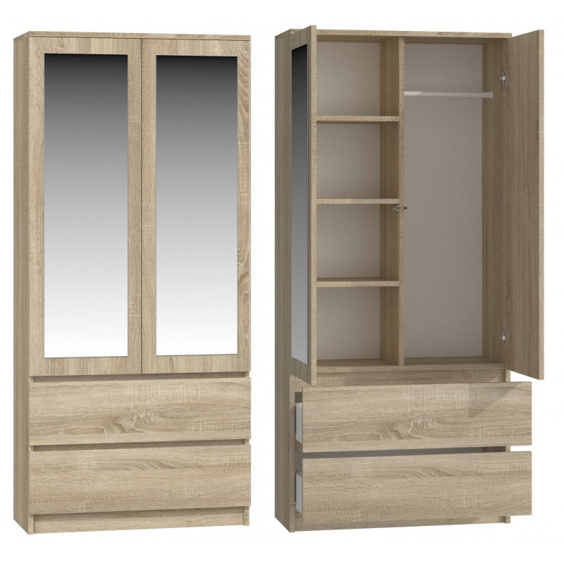 SS-90 Malwa Mirror Wardrobe