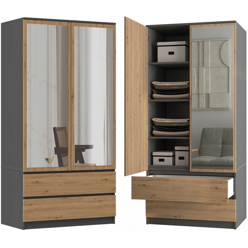 SS-90 Malwa Mirror Wardrobe